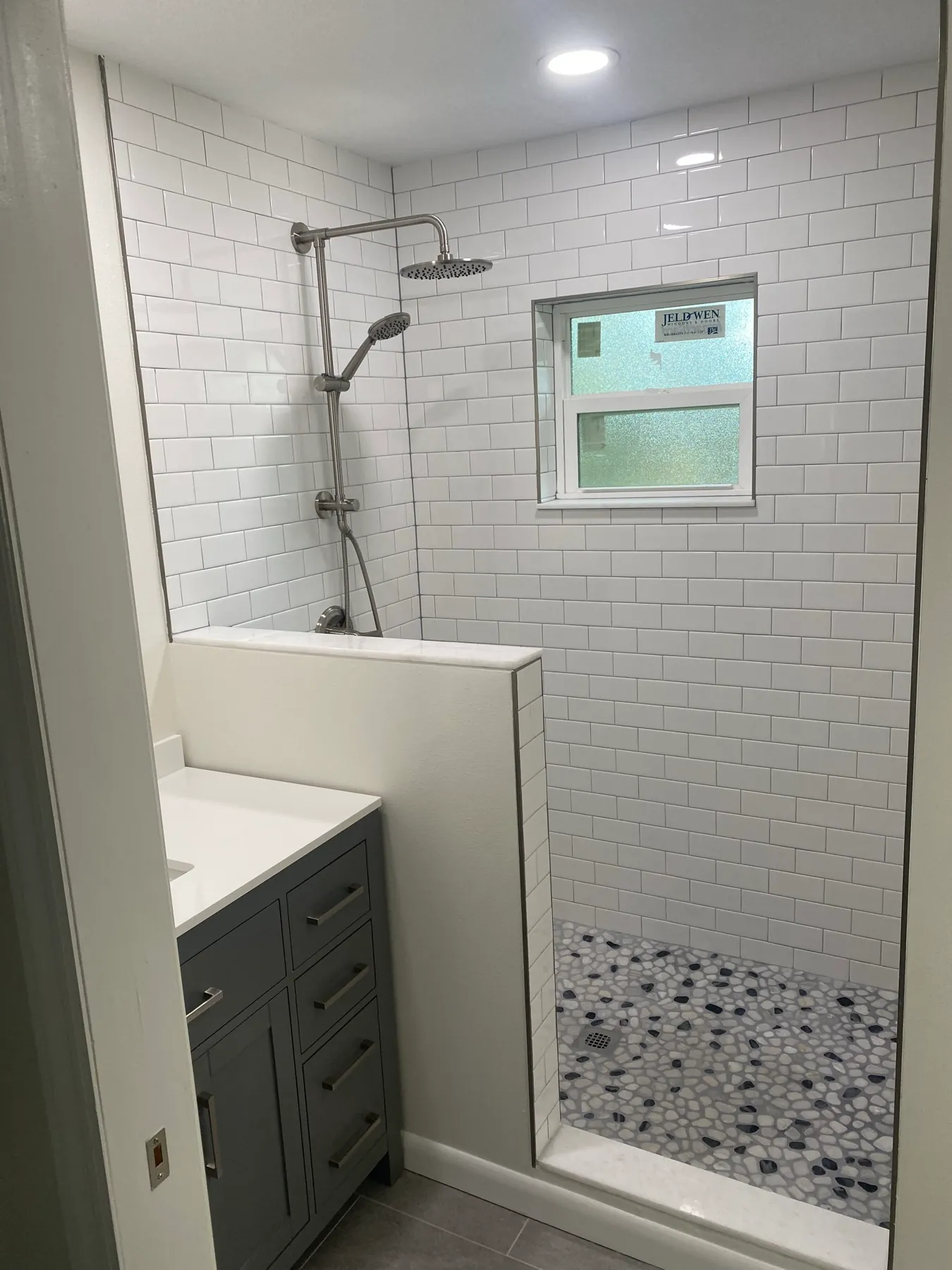 Finished repair and rescue bathroom remodel